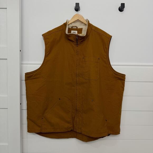 Men’s Blake Shelton X Lands End Canvas Vest Sherpa Lined 4x - Picture 1 of 7